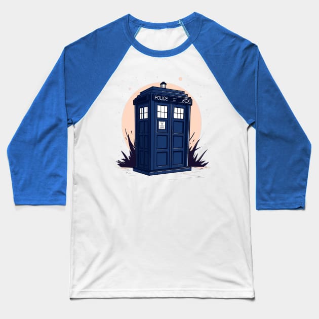 dr who Baseball T-Shirt by a cat cooking